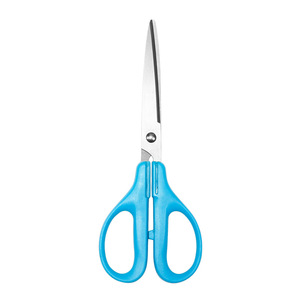 Stainless Steel Office Scissors Blue Straight Head Home Use Sharp Multi Purpose Cutting Tool - Product Image 3