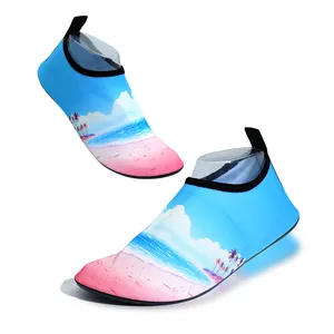 Sepatu pantai air Aqua Neoprene, sepatu air Aqua ringan sol Tpr kaus kaki Neoprene cepat kering