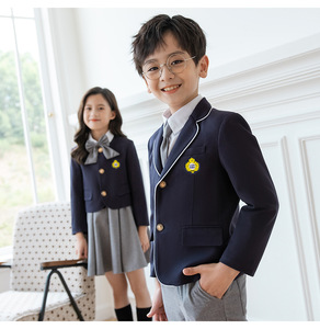 Uniforme de jardín de infantes Estilo universitario británico para niñas Estilos de uniforme de clase de escuela primaria - Product Image 4