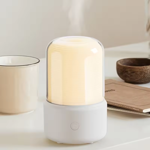 Mini difusor portátil de aceite esencial a la luz de las velas, Humidificador silencioso para cabecera de dormitorio, atomizador de esterilización purificador de aire - Product Image 6