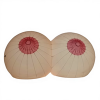 Décoration gonflable géante LED sur le thème de la santé des seins pour la sensibilisation, idéale pour les événements caritatifs, les campagnes de santé et les activités de CSR des marques