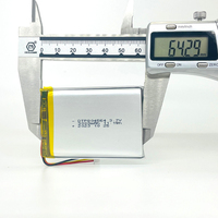 Baterai Lipo 804564 Kustom, Baterai Lithium Polymer 3.7v, Baterai Li-ion 3.7v 3000mah Isi Ulang, untuk GPS tracker dan Smartwatch