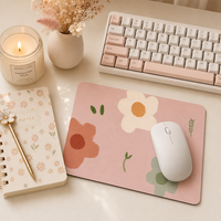 Tapis de souris de jeu en caoutchouc avec impression par sublimation, dessin animé, rond, 20x24x1.5cm