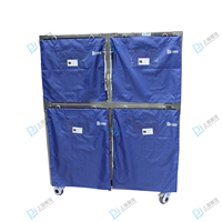 Cage vétérinaire en tissu épais et plastique Pujia PJLB-01, bleu, pour hôpitaux et cliniques vétérinaires