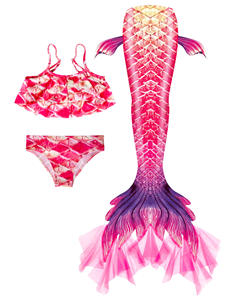 Haute élastique Ariel princesse maillot de bain pour filles queue de sirène tissu à séchage rapide maillots de bain vente chaude TV film Costume pour enfants - Product Image 3