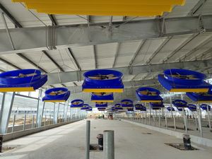 72'' Cattle Cow Barn Axial Flow Dairy Farm Equipment Industrial Commercial Ventilation Fan with EC PMSM Motor Cooling Fan - Product Image 5