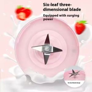 Blender portable rechargeable de 380 ml, mixeur de jus fraîchement pressé, sécurité personnelle, 6 lames, mini-presse-agrumes - Product Image 4