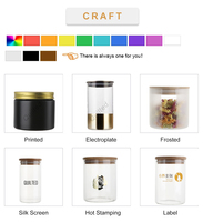 Mini pot en verre transparent blanc brillant de 30 ml avec couvercle métallique, qualité alimentaire, couleur personnalisable, pour le stockage de confiture et de miel