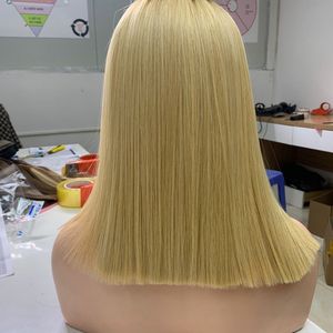 Pelucas vietnamitas rectas de hueso, extensiones de cabello rubio completo, mechones súper dobles dibujados, cabello humano virgen crudo sin procesar - Product Image 5