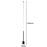Lámpara moderna OEM LED para sala de estar, dormitorio, esquina de pesca, lámpara de pie con control remoto, 3 temperaturas de color, diseño minimalista