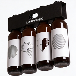 <span class=keywords><strong>Scatola</strong></span> Portabottiglie in Cartone per Birra, Confezione da 4 o 6 Bottiglie, <span class=keywords><strong>Porta</strong></span> Bottiglie d'Acqua con Logo Personalizzato - Product Image 6