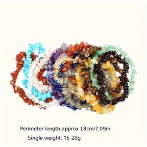 Hot Sale Natural Rose Quartz Chip <b>Bracelet</b>, Elastic <b>Stretch</b> Healing Jewelry for Women Gift - Product Image 2