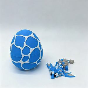 Piccole Uova di Drago 3D con Drago all'Interno, Mini Draghi Volanti con Occhi e Ali, Decorazioni per Cesti di Pasqua, Set di Mini Uova Animali - Product Image 3