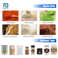 Mesin Pengisi dan Pengemas Otomatis Presisi Tinggi untuk Garam Mandi, Susu Kering, Bedak Bayi, Bedak Wajah, Bumbu, Botol, Kaleng, dan Stoples