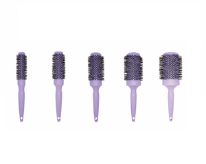 Brosse à cheveux en céramique de qualité salon avec poignée en G, poignée en caoutchouc antidérapante pour démêler les cheveux bouclés et lisses - Product Image 4