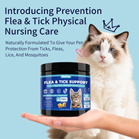 Pencegahan Kutu dan Tungau untuk Kucing, Permen Kunyah Lembut yang Aman dengan Vitamin & Mineral untuk Mendukung Imunitas & Kesehatan Kulit/Bulu, Semua Ras & Usia
