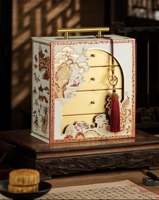 Nouvelle boîte-cadeau écologique pour gâteaux de lune UV, emballage de 8 pièces, boîte-cadeau haut de gamme pour le festival de la mi-automne avec personnalisation