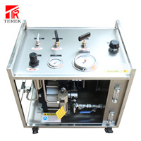 Banc d'essai haute pression Terek 800 bar avec pompe hydraulique pneumatique et enregistreur graphique circulaire