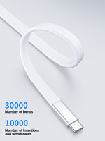 Kabel Pengisian Cepat 100 W Tipe-C dengan Pelindung Anyaman Kulit Silikon Lembut untuk iPhone 15/16/17 Pro Max