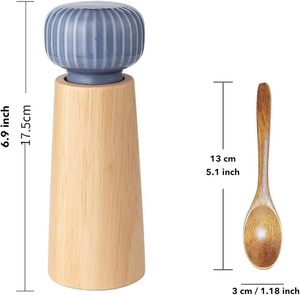 <span class=keywords><strong>Moulin</strong></span> à épices réglable en bois et en céramique <span class=keywords><strong>Moulin</strong></span> à sel et à <span class=keywords><strong>poivre</strong></span> pour la maison ou le restaurant Emballé dans une boîte - Product Image 3