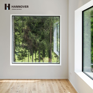 نافذة ثابتة بإطار ألومنيوم مخصص، زجاج مزدوج عازل للحرارة، نافذة زجاجية ثابتة للمنازل العصرية - Product Image 1