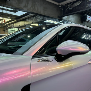PET <strong>Colorful</strong> Gold Sky Pink Car Wrap <strong>Vinyl</strong> Magic Rainbow Gold Pink Green <strong>Vinyl</strong> Wrap Rolls For Car - Product Image 5