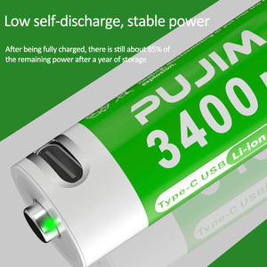 PUJIMAX prezzo di fabbrica USB-C ricaricabile 1.5V AA batteria al litio batterie ricaricabili al litio per elettrodomestici - Product Image 3