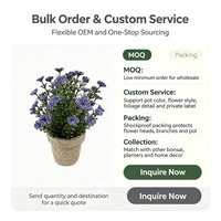 Plante Artificielle 15cm Lavande Gypsophile Mini Bonsaï Fleurs en Perles de Mousse Écologiques pour Mariage Thanksgiving Cérémonie de Remise des Diplômes