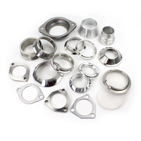 Kit Perbaikan Knalpot Kustom 4" Berkinerja Tinggi atau Spacer Flensa Knalpot Baja Tahan Karat Pipa Fleksibel Knalpot Flensa OEM