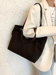 <b>Large</b> Capacity Nylon Tote <b>Bag</b> for Women - Waterproof Lightweight Shoulder Handbag with Zipper Pocket, Ideal for Work, Daily Use - Product Image 3