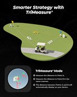 VISTAGET Golvia Pro Golf RangeFinder 1200 Yard Layar OLED Perbesaran 7X TriMeasure Slope On/Off Penguncian Bendera Getaran