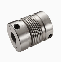 Accouplement d'arbre à soufflet élastique flexible pour servomoteur étagé en alliage d'aluminium