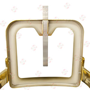 Mobili per parrucchieri: struttura per sedia da barbiere in oro e accessori per sedia da barbiere reclinabile - Product Image 2