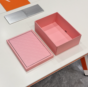 Custom one-piece ribbon bow folding packaging box for cosmetics scarves <b>gifts</b> and custom <b>empty</b> <b>boxes</b> - Product Image 4