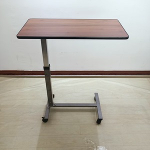 <b>Adjustable</b> Desk SHD-906 Wood Top <b>Height</b> <b>Adjustable</b> Hospital Bedside <b>Table</b> For Elderly Care Use - Product Image 2