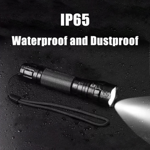 Тактический фонарь ZOOMFIRE с мощным дальнобойным белым светодиодом, из алюминиевого сплава, перезаряжаемый, с функцией яркого освещения - Product Image 6