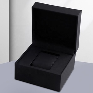 OEM ODM <b>Black</b> Single Watch <b>Box</b> with Velvet Cushion Luxury Square Watch Gift Case for Packaging and Display - Product Image 3