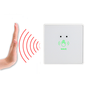 Botón de Salida para Control de Acceso Sin Contacto NO/NC/COM, <span class=keywords><strong>Interruptor</strong></span> Impermeable LED para Instalación en Exteriores para Puertas Correderas - Product Image 1