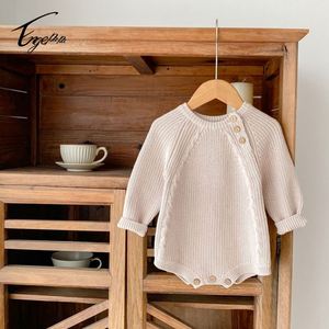 Macacão de Malha de Manga Longa para Bebês Engepapa Outono, Moda Infantil, Roupa de Algodão para Meninas - Product Image 4