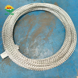 Barbed <strong>Wire</strong> <strong>Razor</strong> <strong>Wire</strong> <strong>Razor</strong> Ribbon Galvanized Concertina Anti Climb Prison Security Fence <strong>Wire</strong> 500m Per Roll Coil - Product Image 1