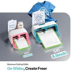 Режущий плоттер Likcut S41 с шириной резки 8,5 дюймов, компактный виниловый плоттер для резки наклеек и картона своими руками - Product Image 5