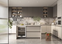 Buffet de salle à manger classique en bois massif, armoire de rangement, réglable, durable, facile à installer, nettoyage rapide, imperméable