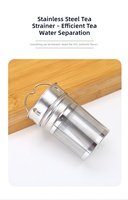 Mug en verre double avec couvercle en bambou à grain de bois personnalisé, infuseur à thé anti-fuite, résistant aux hautes températures, 500 ml, compatible lave-vaisselle