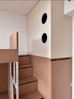Lit double moderne inclinable en chêne massif écologique, design modulaire, construction durable, rangement gain de place, multifonctionnel