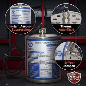 Extincteur automatique à aérosol OEM 10-500g, dispositif d'extinction d'incendie à aérosol CE pour panneaux électriques - Product Image 4