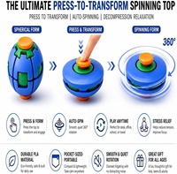 Balle rotative anti-stress KK, 360° °   Jouet de bureau mécanique à pression et rotation, Gyroscope cinétique anti-stress de qualité supérieure pour adultes et enfants, Jouet de décompression