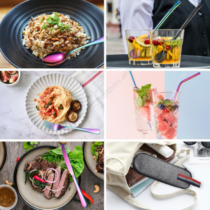 Juego de Cubiertos de Acero Inoxidable DD1086 de 7 Piezas, Tenedores, Cucharas y Utensilios de Servir con Acabado Pulido Espejo, Venta al por Mayor - Product Image 3