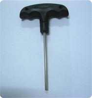 Bonne qualité 1.5mm-10mm clé hexagonale en acier clé hexagonale en forme de T avec poignée en plastique