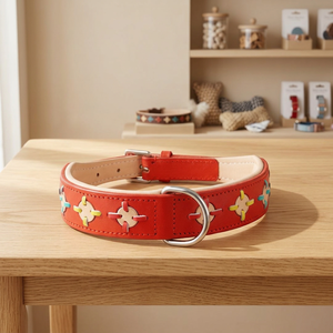 Correa para Perro de Cuero Vacuno 100% Genuino, Diseño Elegante, Acolchado Suave, Estilo Simple, para Razas Medianas, Solo Limpieza en Seco, Venta al Por Mayor - Product Image 2