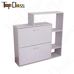 Meuble d'entrée minimaliste Armoire à <span class=keywords><strong>chaussures</strong></span> à rabat <span class=keywords><strong>de</strong></span> grande capacité avec étagère <span class=keywords><strong>de</strong></span> rangement rembourrée pour la salle <span class=keywords><strong>de</strong></span> sport et la maison - Product Image 5
